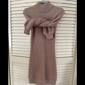 Mauve sweater dress